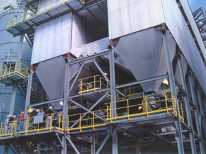 我公司为太原钢铁集团公司提供的高炉配套脉冲布袋除尘器